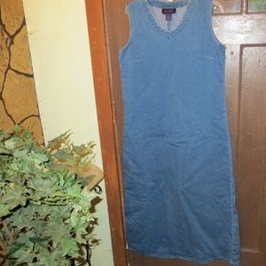 Denim & Co. Sleeveless Maxi Denim Dress